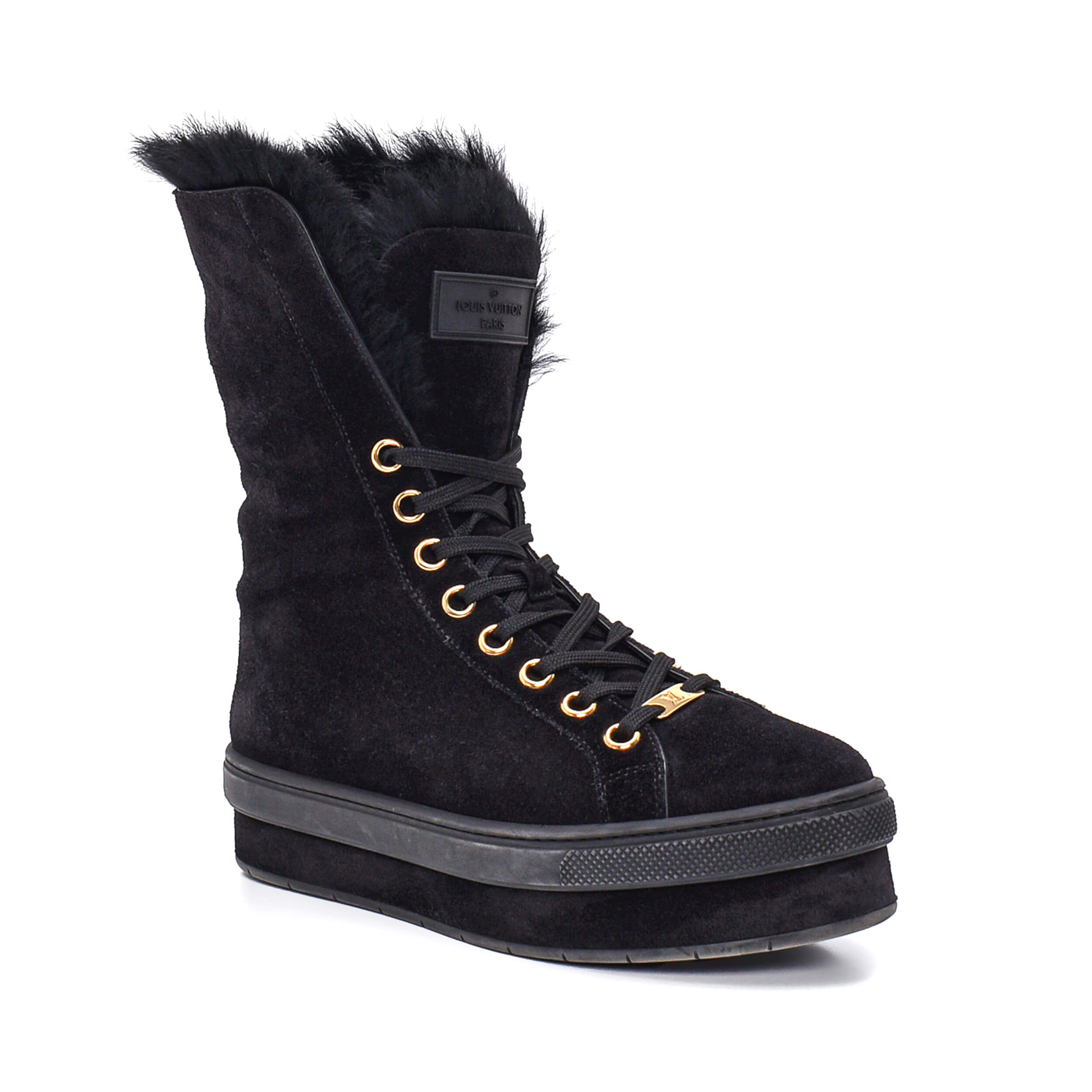 Louis Vuitton - Black Suede Boots